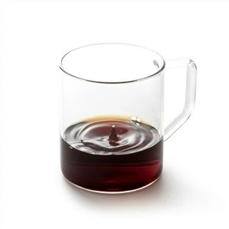 Tassa amb llet de vidre de doble paret de 300 ml